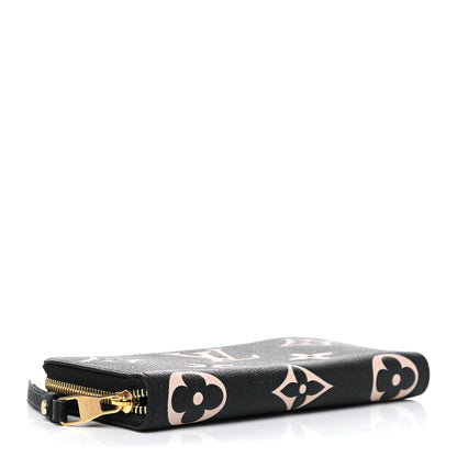 Louis Vuitton Empreinte Monogram Giant Zippy Wallet Black Beige 4 of 8