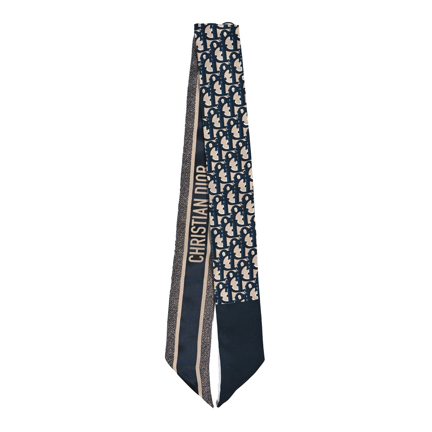 Silk Oblique Mitzah Scarf Blue