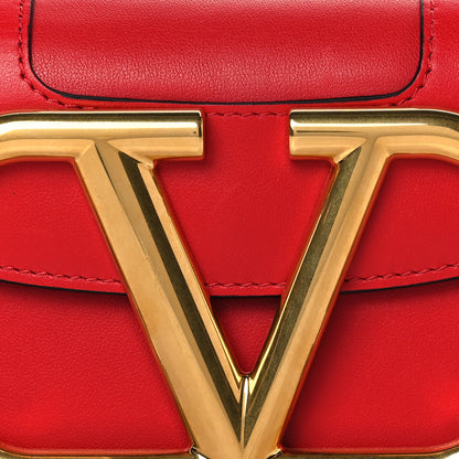 Valentino Garavani Calfskin Small Supervee Crossbody Bag Rouge Pur 7 of 9
