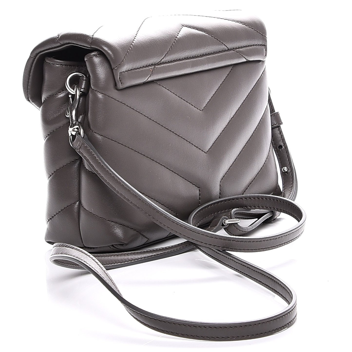 Calfskin Y Quilted Monogram Toy Loulou Crossbody Bag Earth