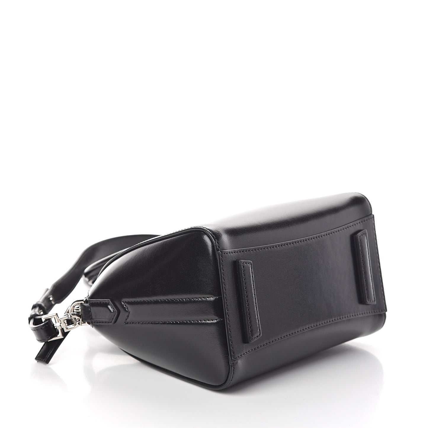 Shiny Lord Calfskin Mini Antigona Black