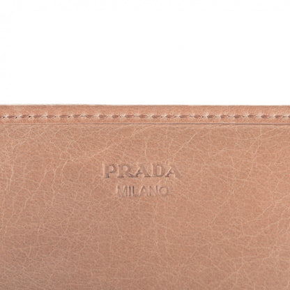 Prada Vitello Shine Continental Flap Wallet Cipria 6 of 8