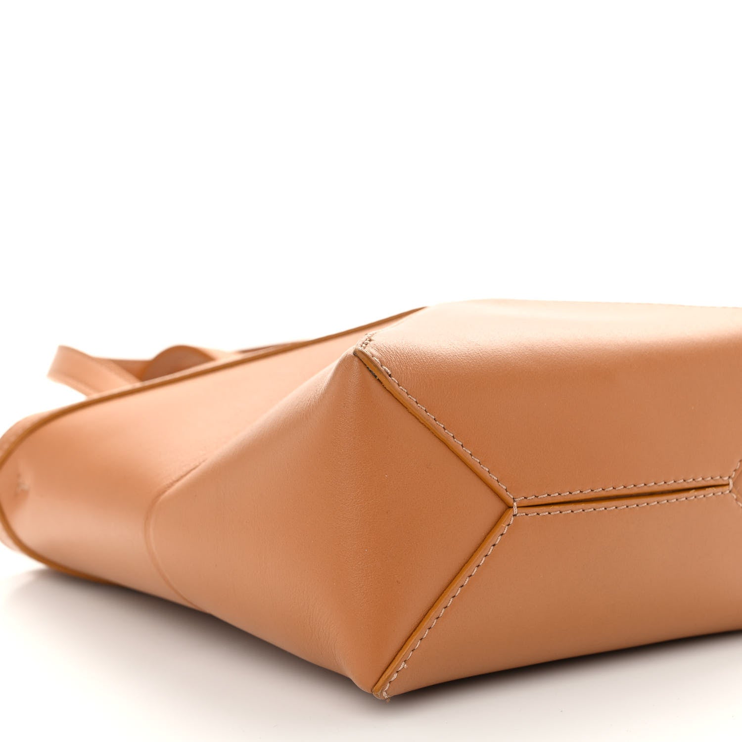 Loewe Shiny Calfskin Mini Puzzle Fold Tote Warm Desert 8 of 9