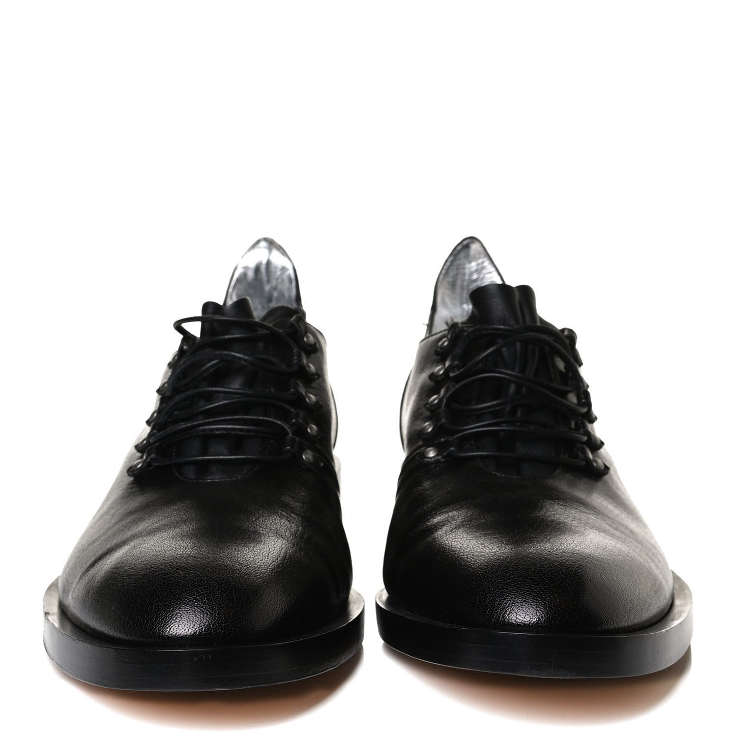 Grained Calfskin Suede GV3 Derby Shoes 40 Black