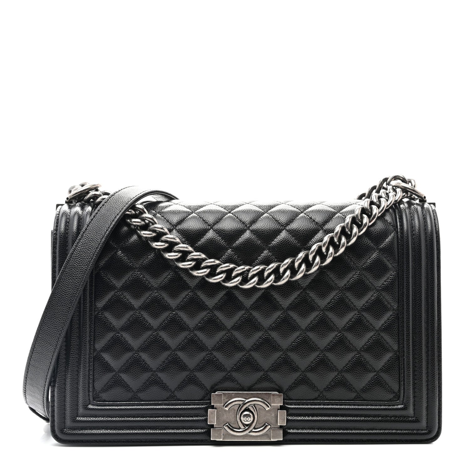 Chanel Caviar Quilted New Medium Boy Flap Black 1 of 11