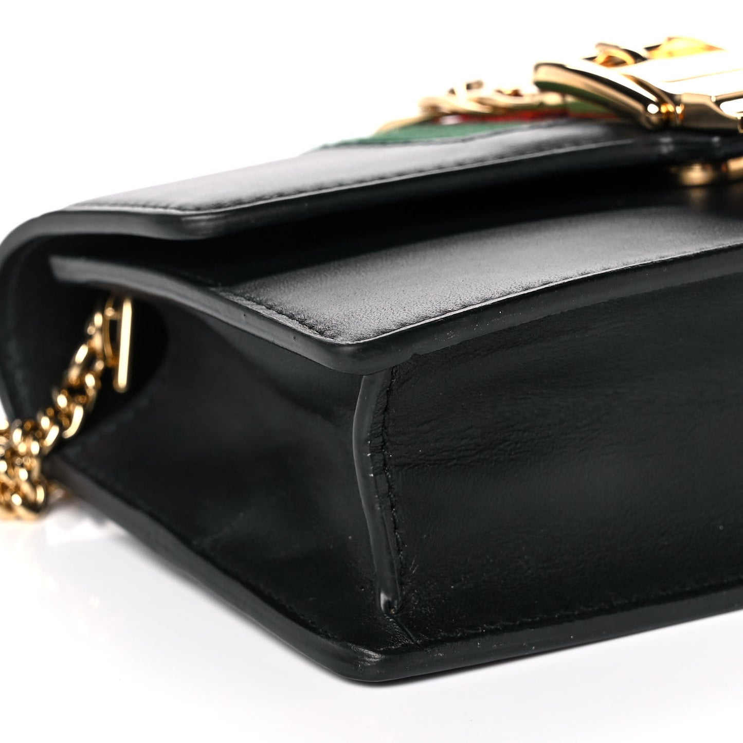Calfskin Super Mini Sylvie Chain Shoulder Bag Blue