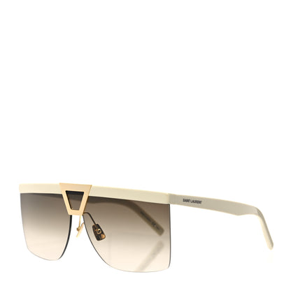 Saint Laurent SL 537 Mask Sunglasses White 1 of 7