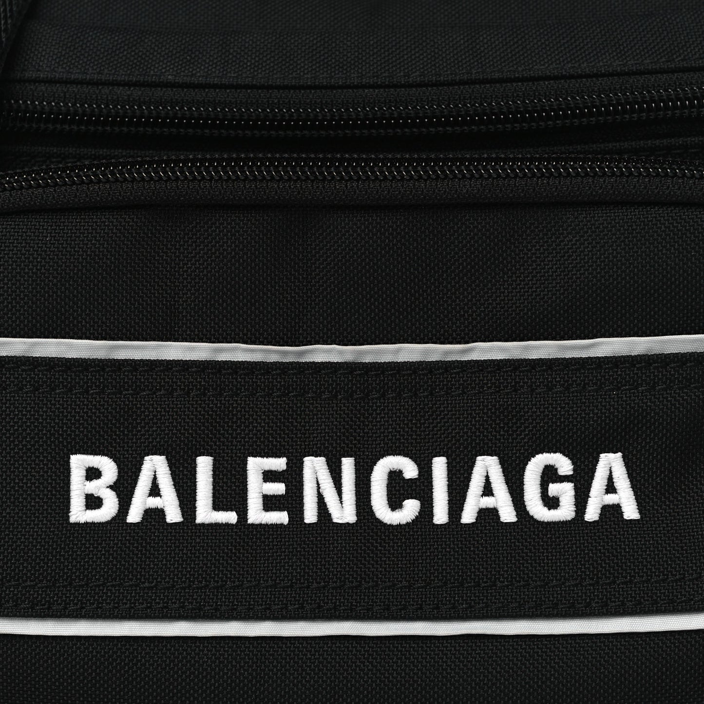 Nylon Logo Sport Camera Bag Black