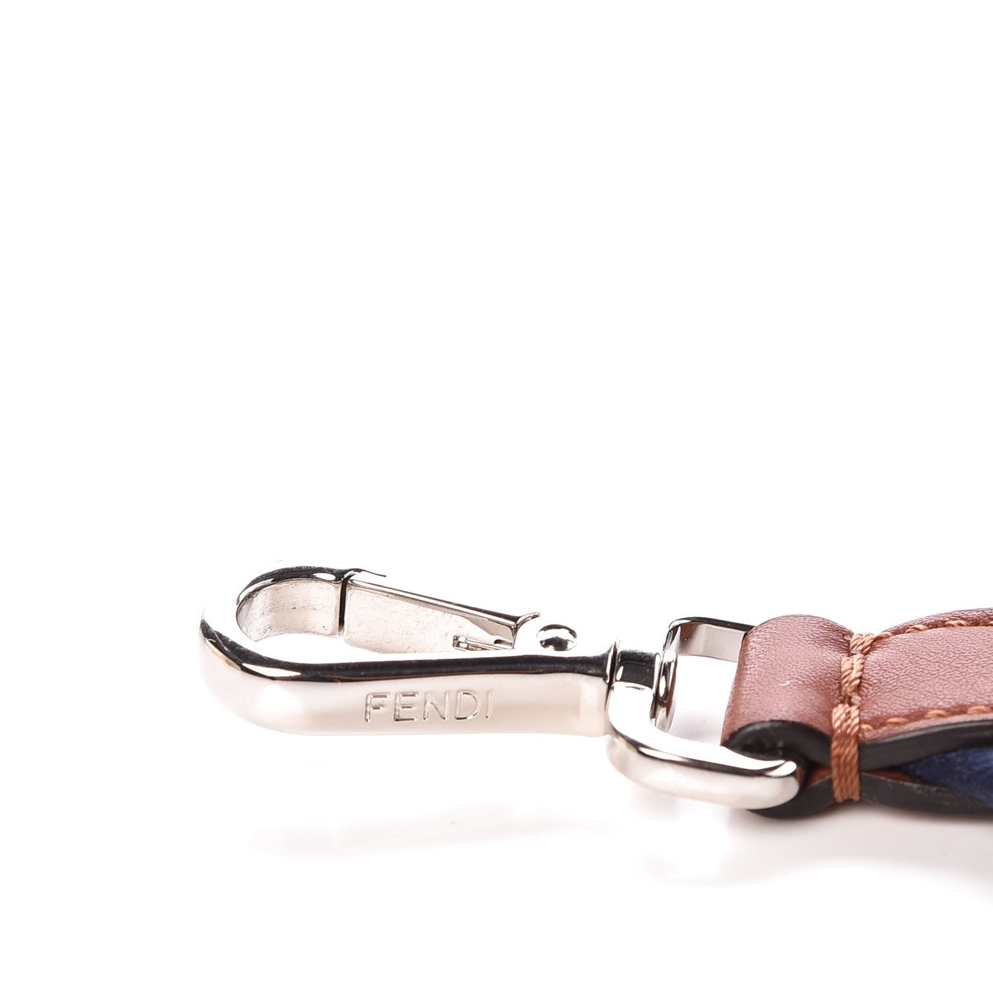 Calfskin Studded You Circle Blue