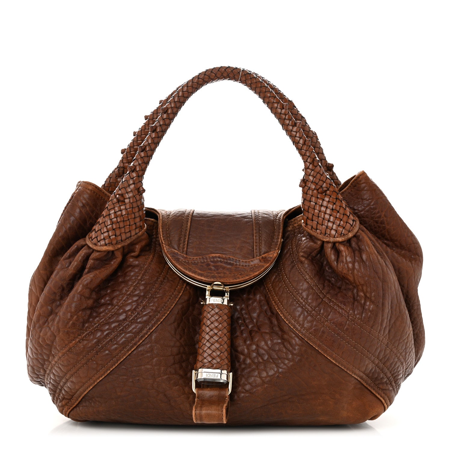 Fendi Nappa Nuvolata Spy Cognac 1 of 10