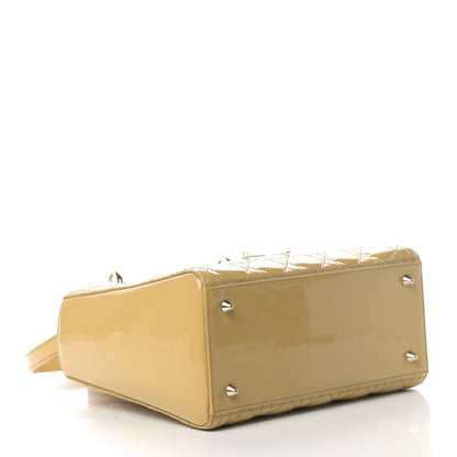 Christian Dior Patent Cannage Medium Lady Dior Beige 3 of 5
