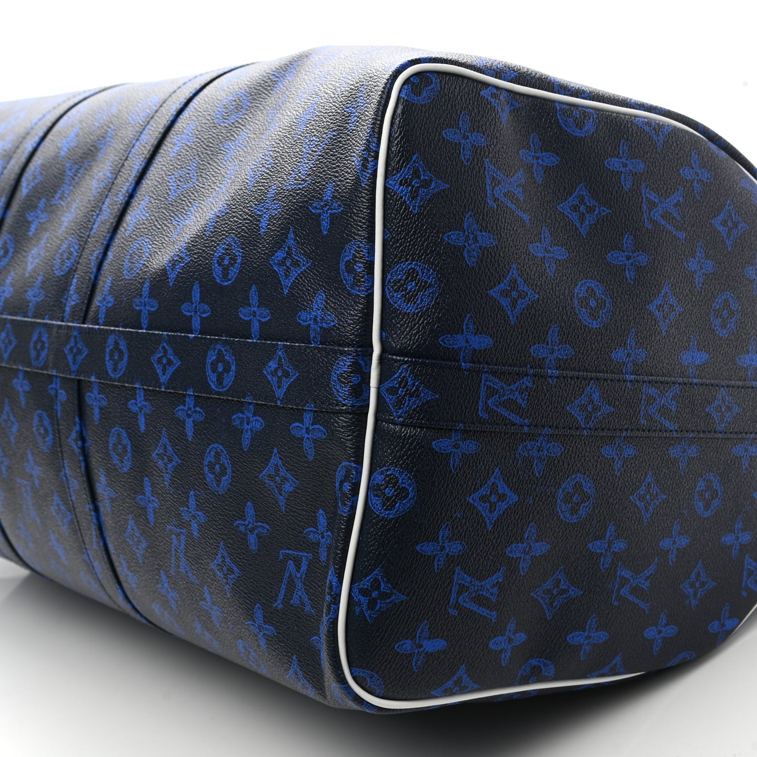 Louis Vuitton Vintage Monogram Everyday LV Keepall Bandouliere 55 Blue 8 of 8