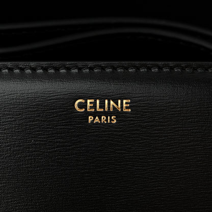 Celine Shiny Calfskin Teen Triomphe Black 6 of 10
