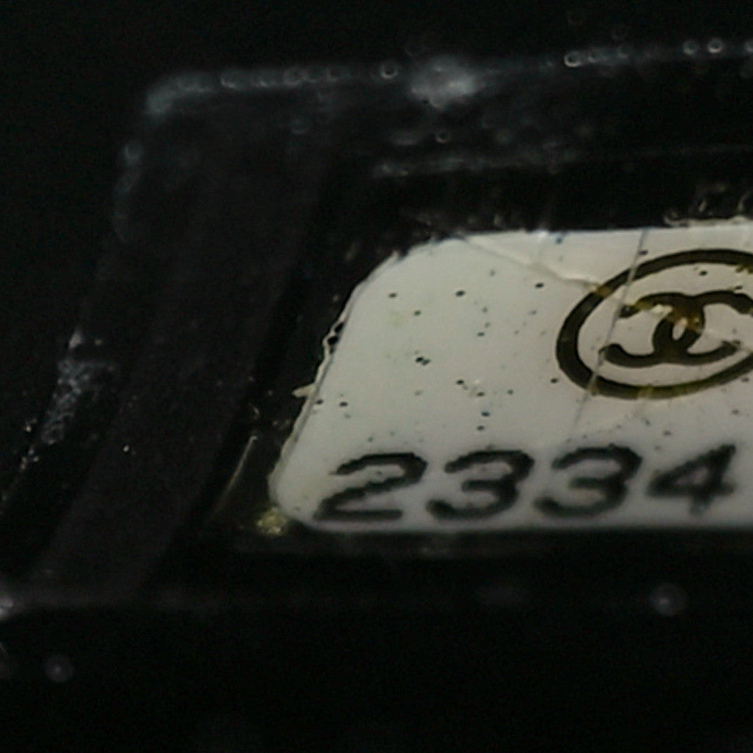 Lambskin Quilted Fantasy Pearl Flap Black