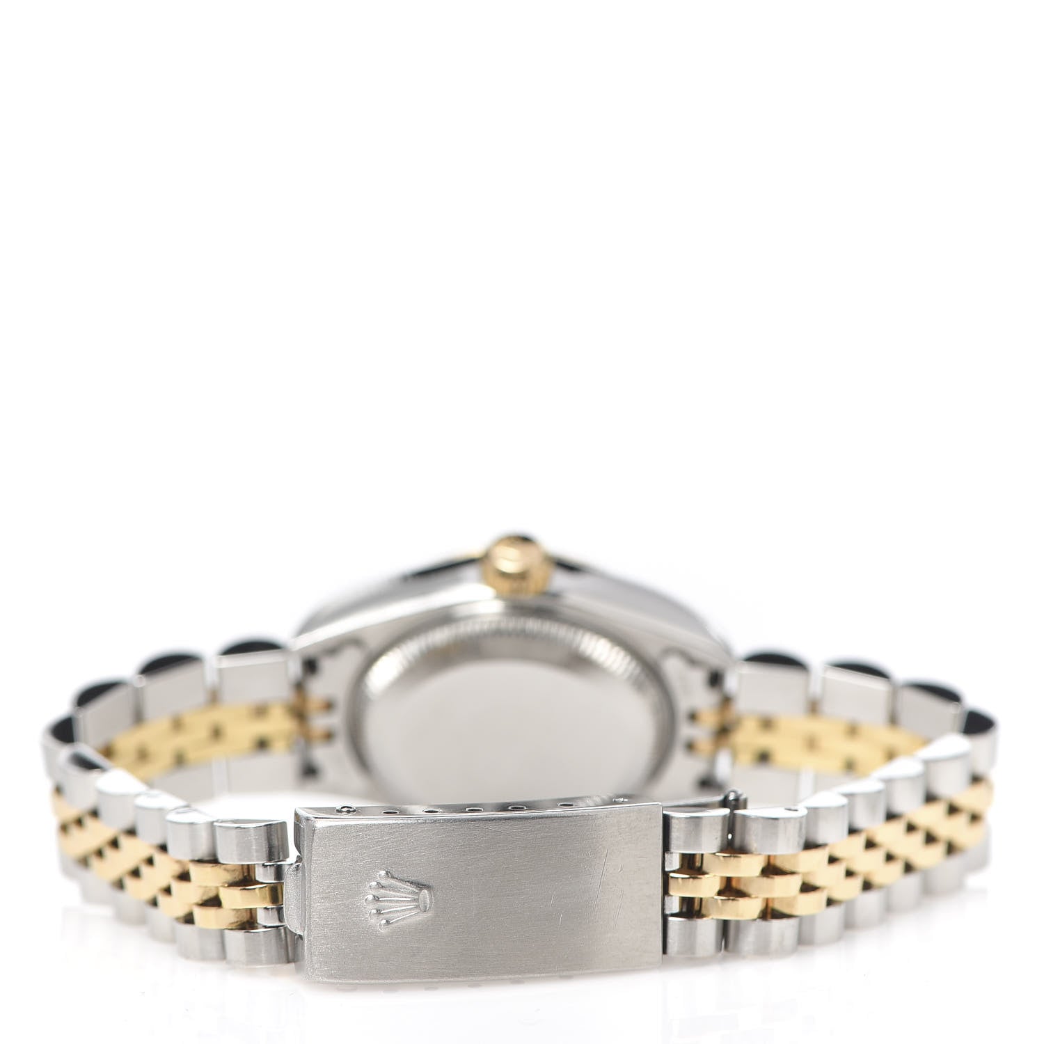 Rolex Stainless Steel 18K Yellow Gold 26mm Oyster Perpetual Datejust Watch White Roman 79173 4 of 7