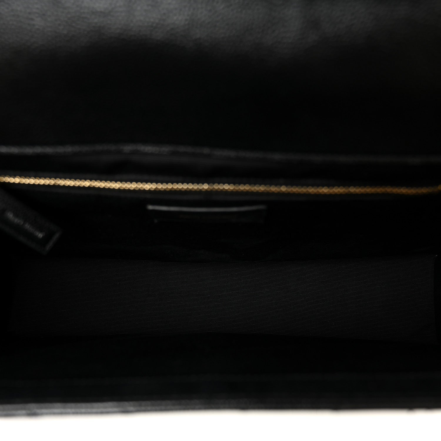 Saint Laurent Grain De Poudre Matelasse Chevron Large Monogram Satchel Black 5 of 11