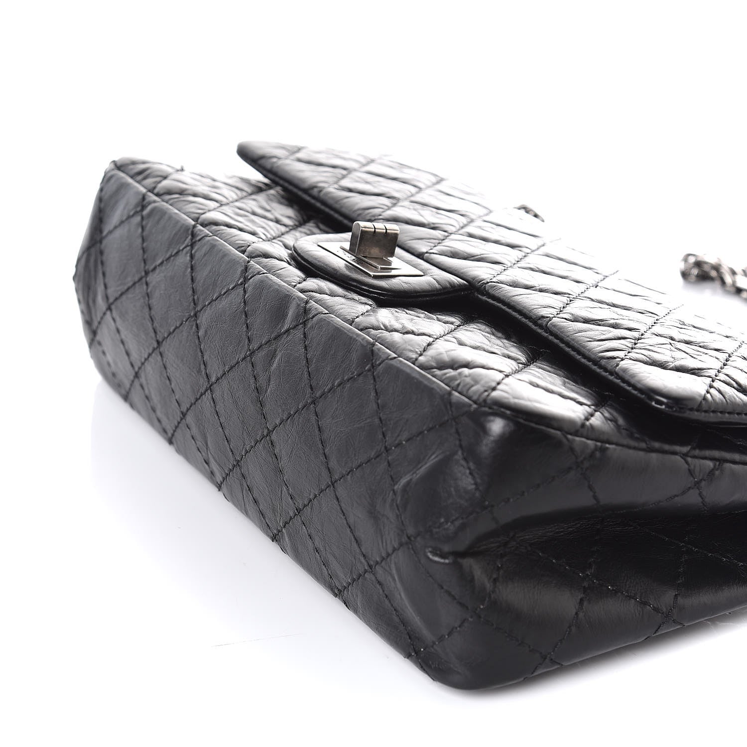 Chanel Aged Calfskin Quilted 2.55 Reissue 225 Flap Black 10 of 10