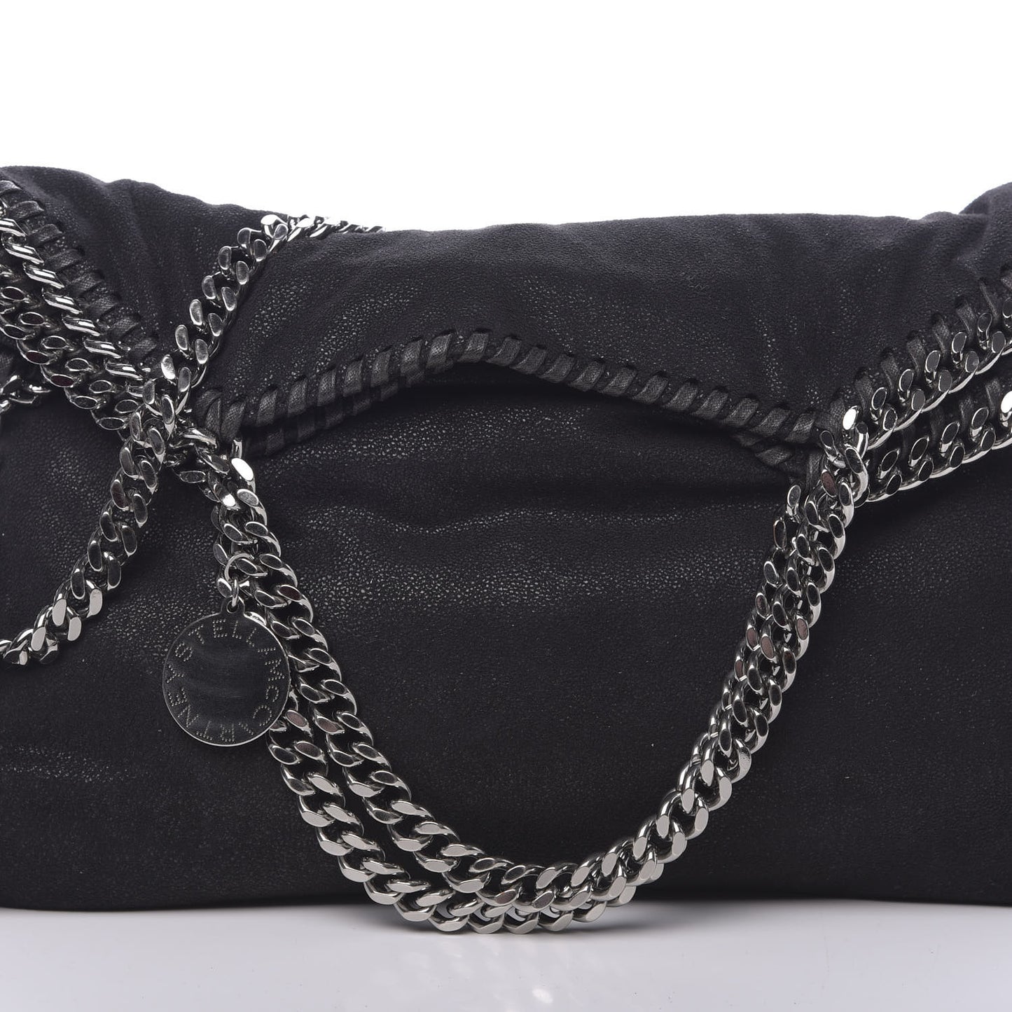 Shaggy Deer Falabella Fold Over Tote Black