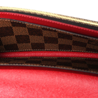 Louis Vuitton Damier Ebene Emilie Wallet Red 5 of 6
