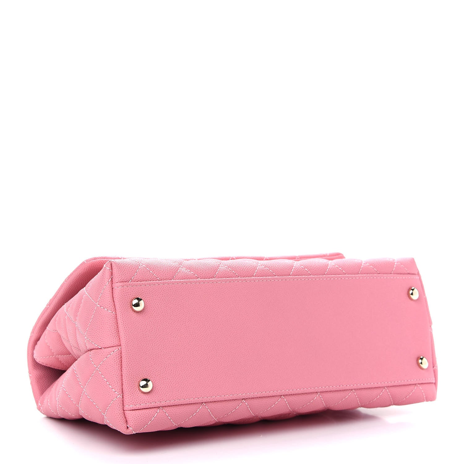 Chanel Caviar Quilted Small Coco Handle Flap Pink 4 of 9