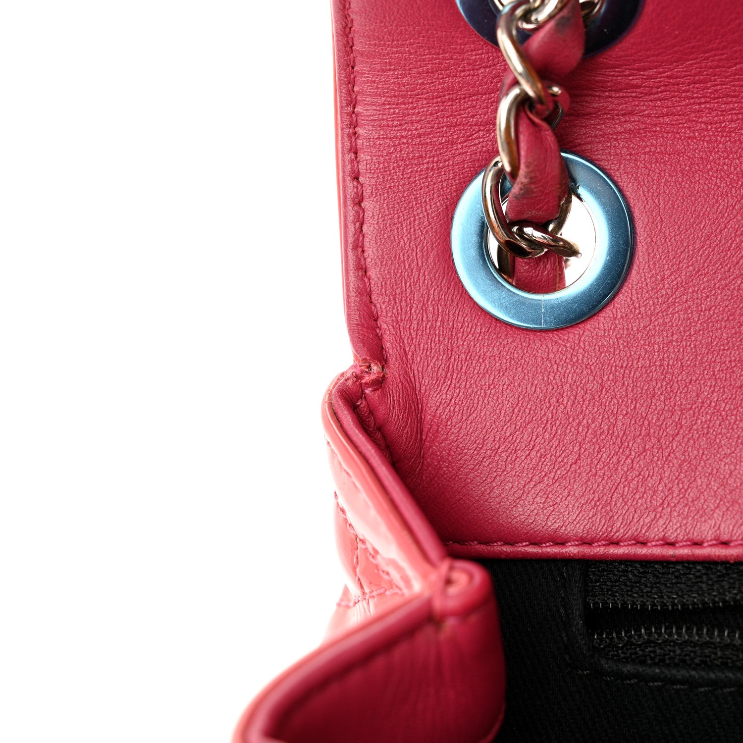 Chanel Patent Quilted Large Coco Shine Flap Pink 12 of 14