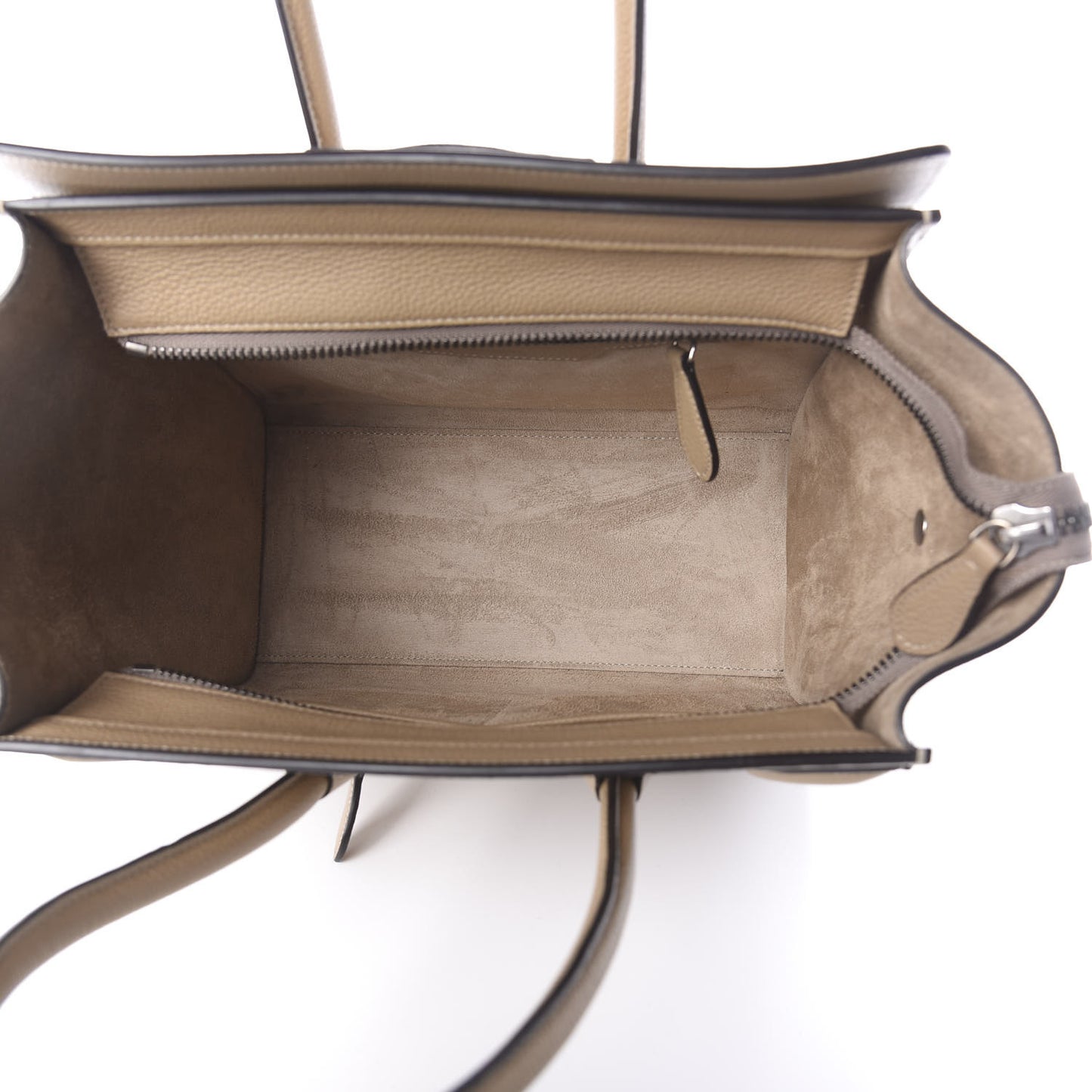 Drummed Calfskin Micro Luggage Dune