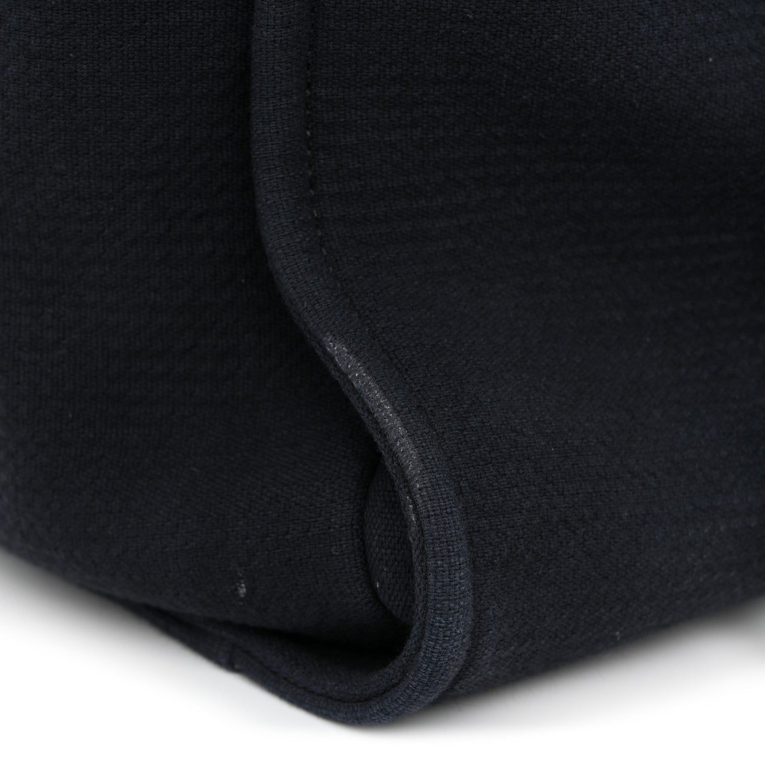 Chanel Mixed Fibers Calfskin Medium Deauville Tote Navy Blue 11 of 13