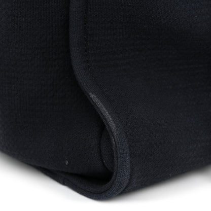 Chanel Mixed Fibers Calfskin Medium Deauville Tote Navy Blue 11 of 13