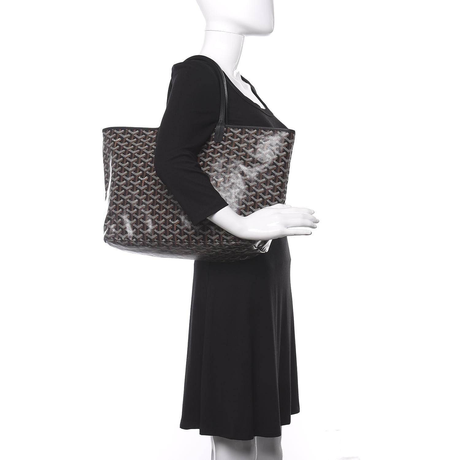Goyard Goyardine Saint Louis PM Black 2 of 9
