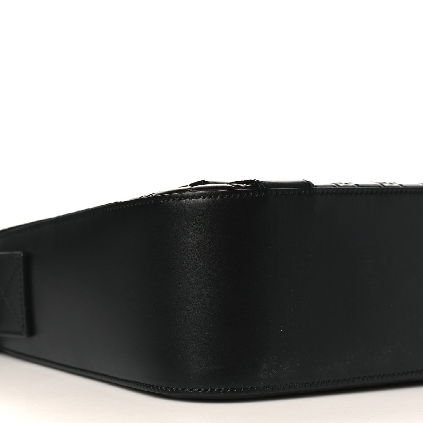 Guccissima Signature Medium Double Buckle Flap Messenger Bag Black