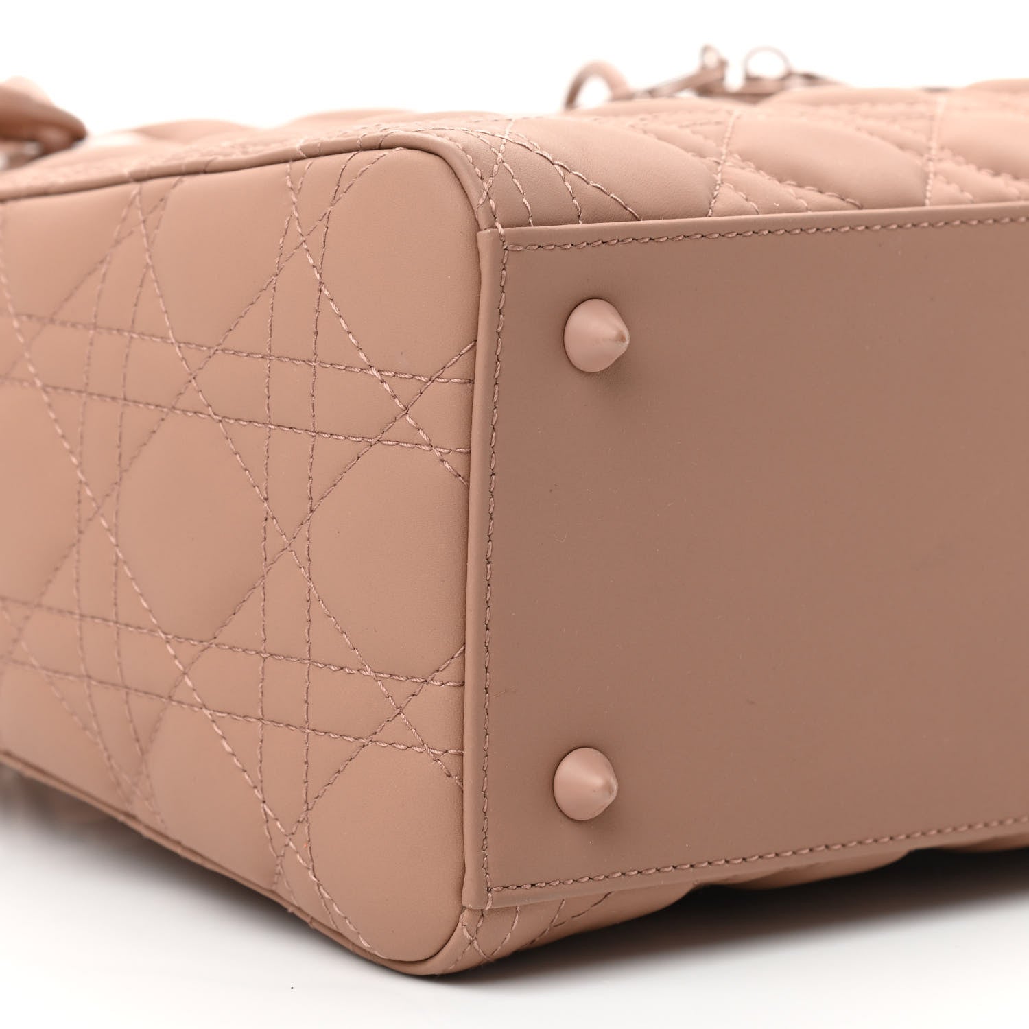 Christian Dior Ultra Matte Calfskin Cannage Medium Lady Dior Beige 9 of 11