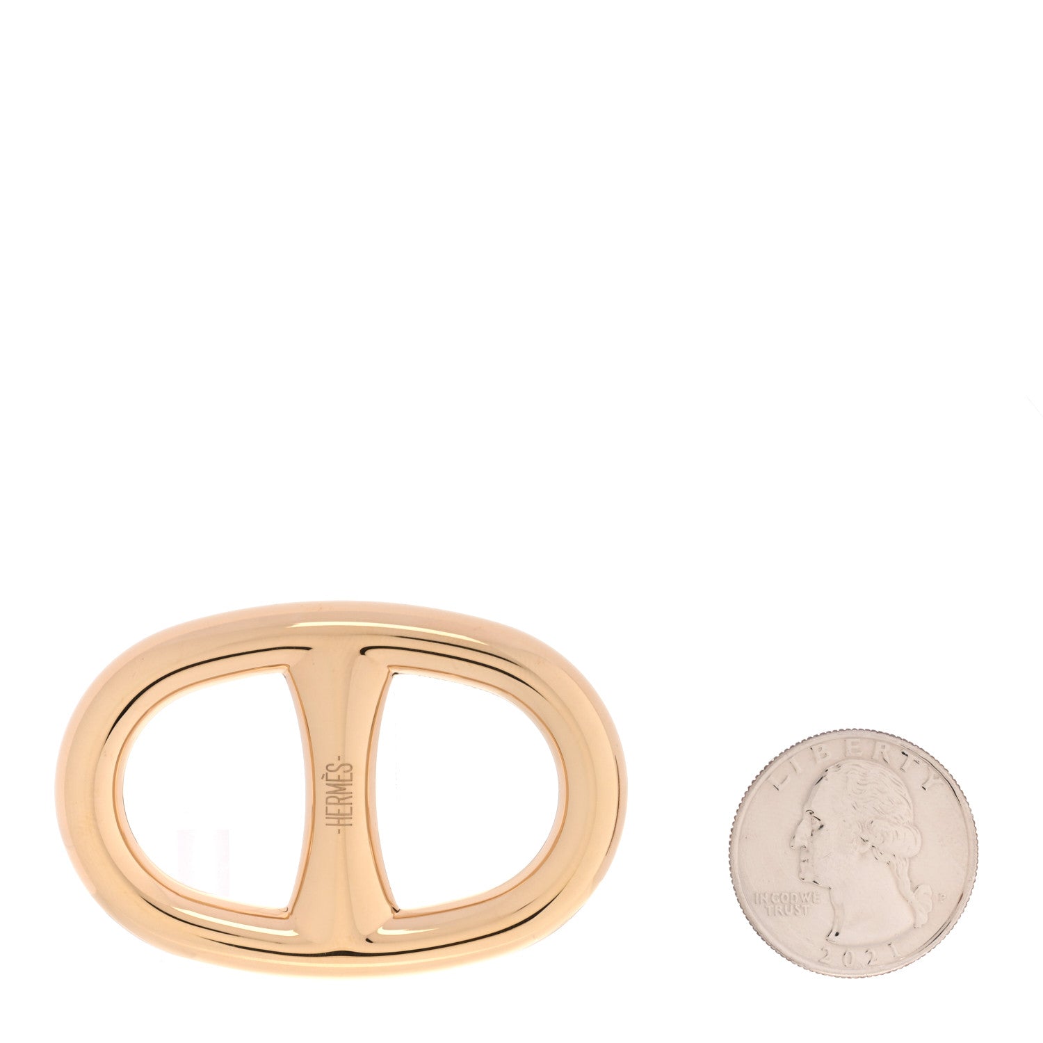 Hermes Permabrass Chaine D'ancre Scarf Ring 2 of 5
