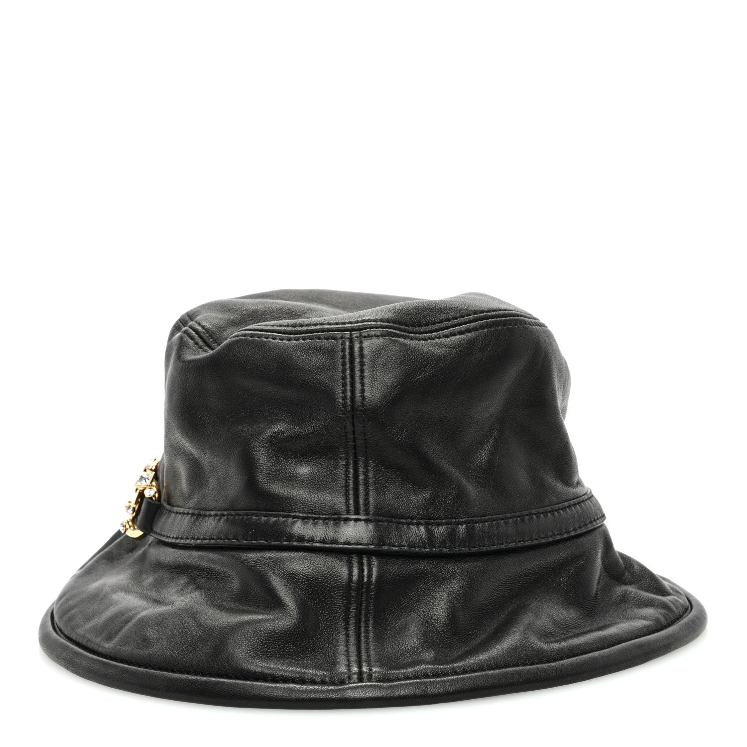 Gucci Crystal Horsebit Bob Mulina Bucket Hat S Black 5 of 8