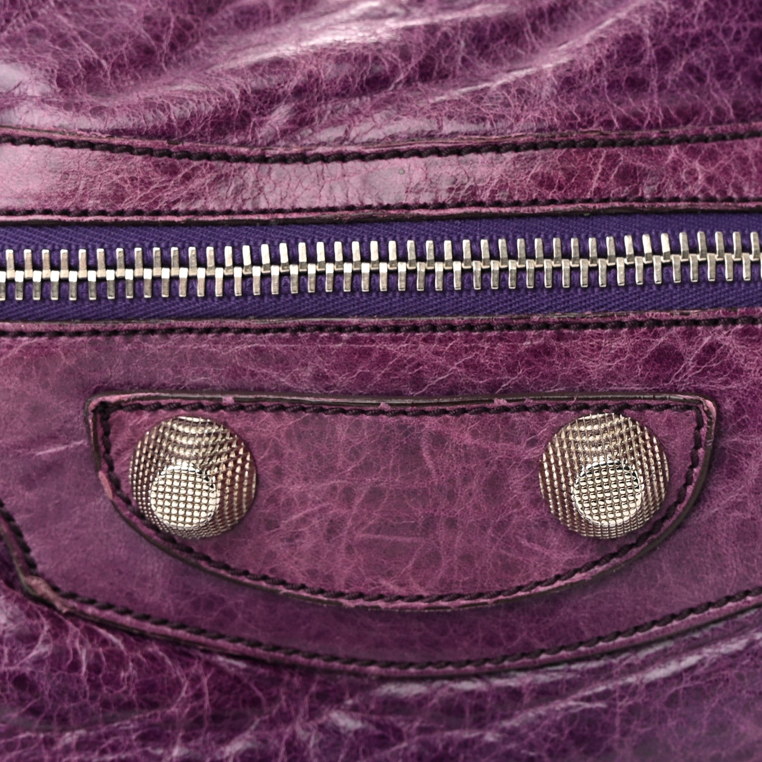 Balenciaga Agneau Giant 21 Silver Hardware City Raisin 16 of 21