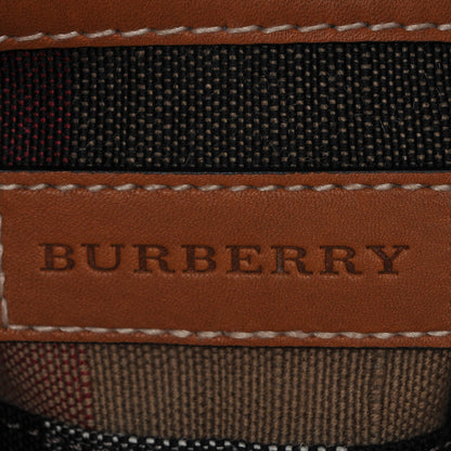Burberry Canvas Mega Check Medium Ashby Hobo Saddle Brown 7 of 7