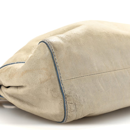 Miu Miu Vitello Shine Contenitori Tracolla Crossbody Clutch Green 9 of 13