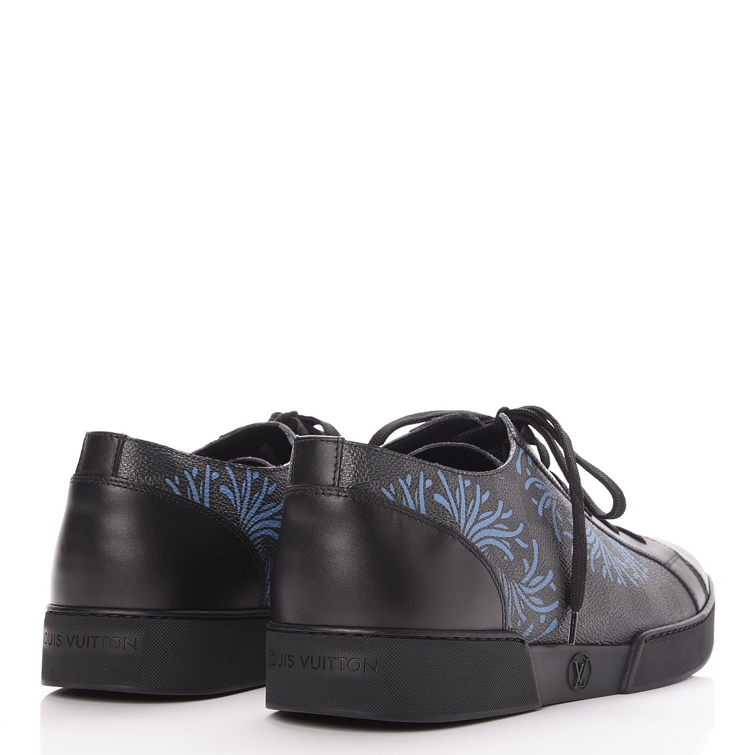 Louis Vuitton Damier Graphite Rope Sneakers 8.5 Blue 4 of 9