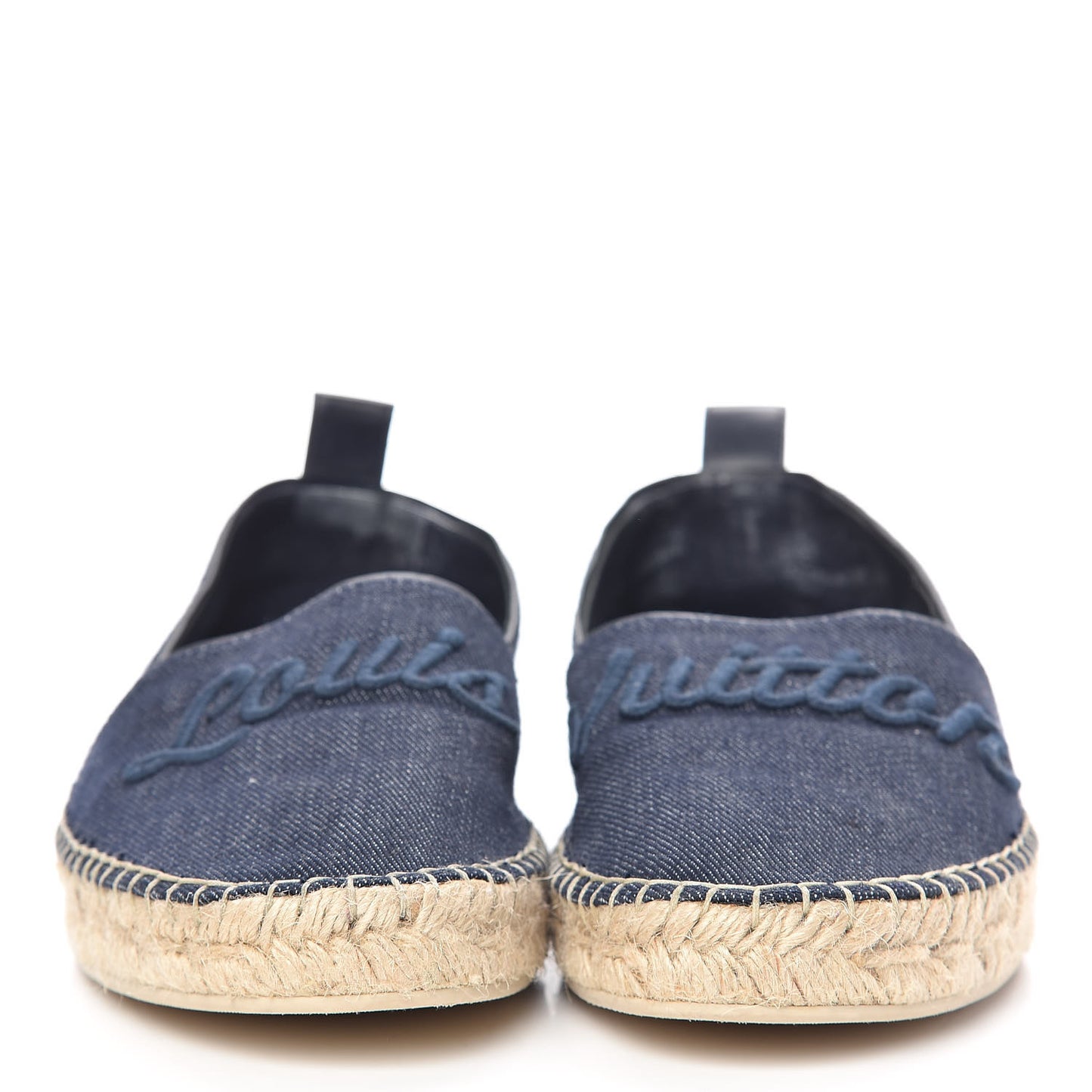 Canvas Waterfall Espadrille Flats 38 Marine