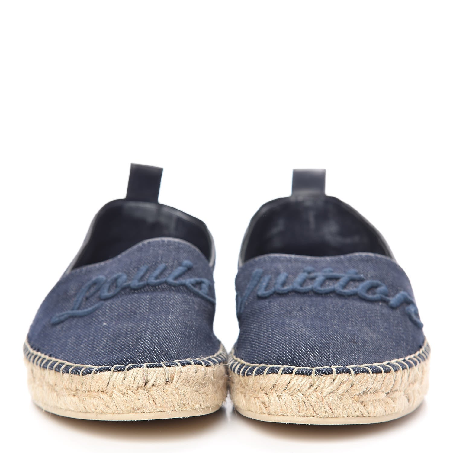 Louis Vuitton Canvas Waterfall Espadrille Flats 38 Marine 2 of 12