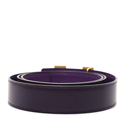 Hermes Box Togo 32mm Strie H Belt 100 40 Anemone Raisin 2 of 5