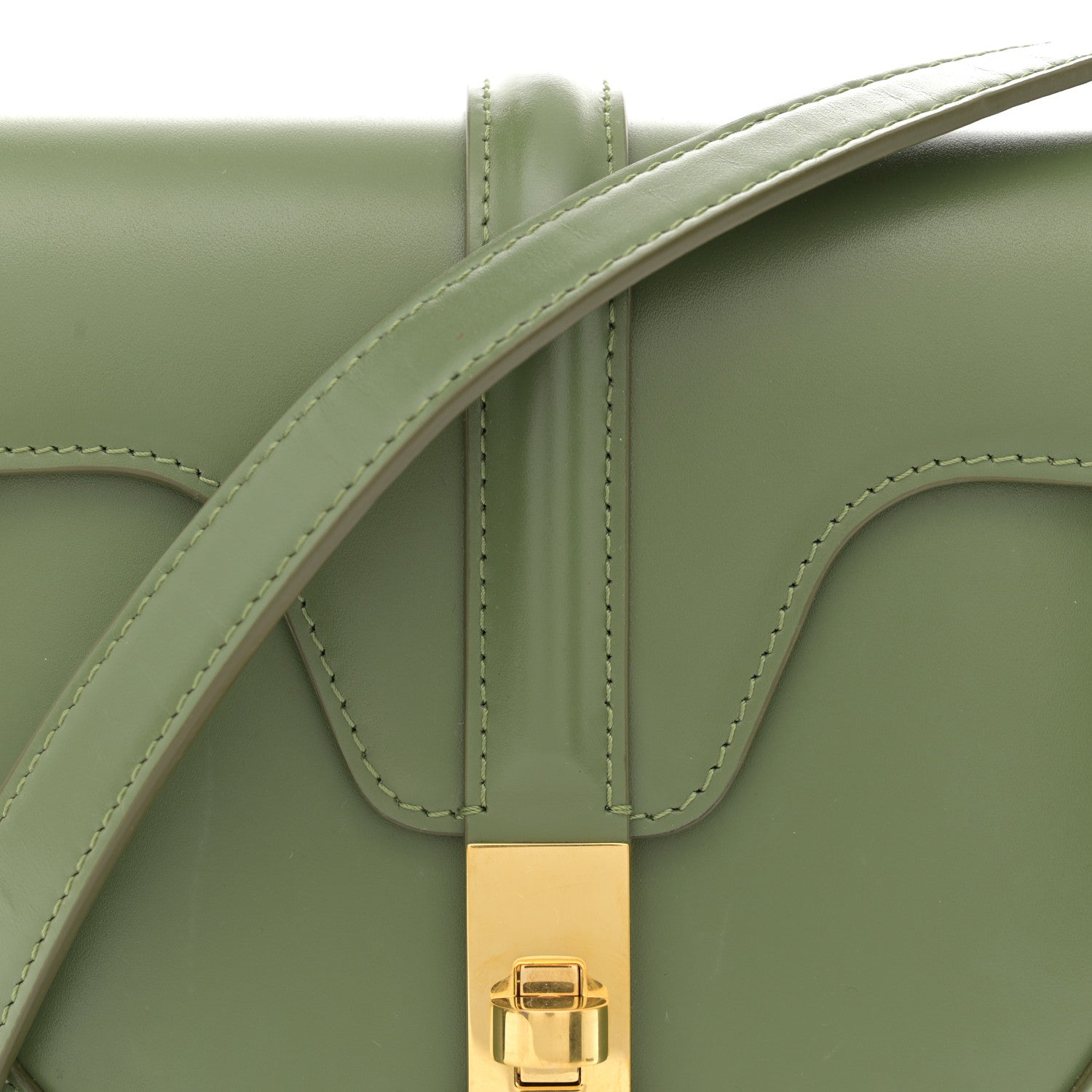 Celine Natural Calfskin Besace Small 16 Soft Khaki 8 of 11