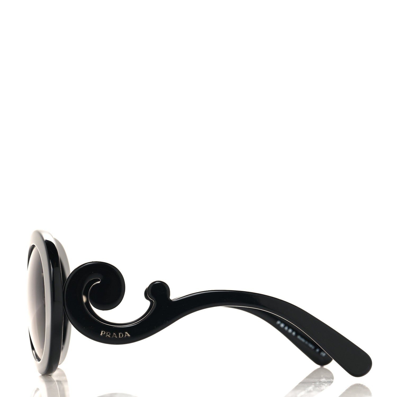 Prada Baroque Sunglasses SPR 27N Black 3 of 6