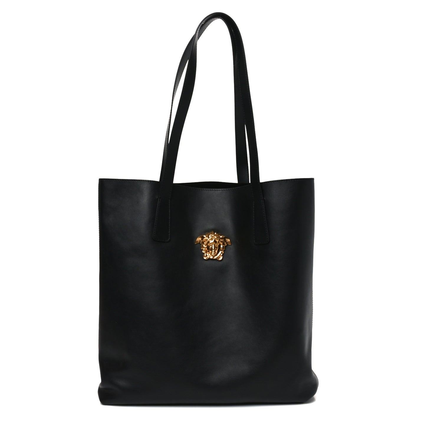 Smooth Calfskin La Medusa Tote Bag Black