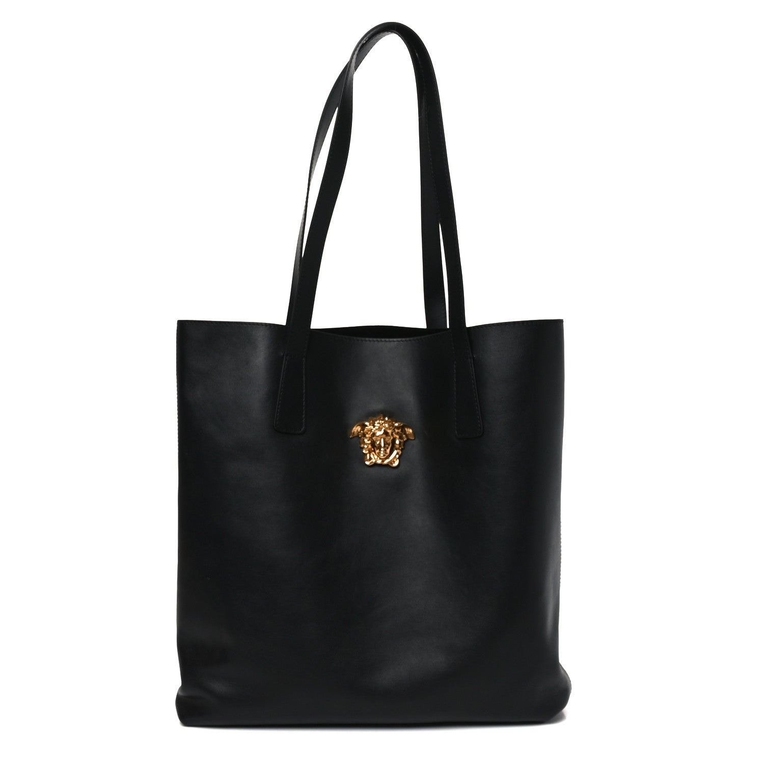 Versace Smooth Calfskin La Medusa Tote Bag Black 1 of 9