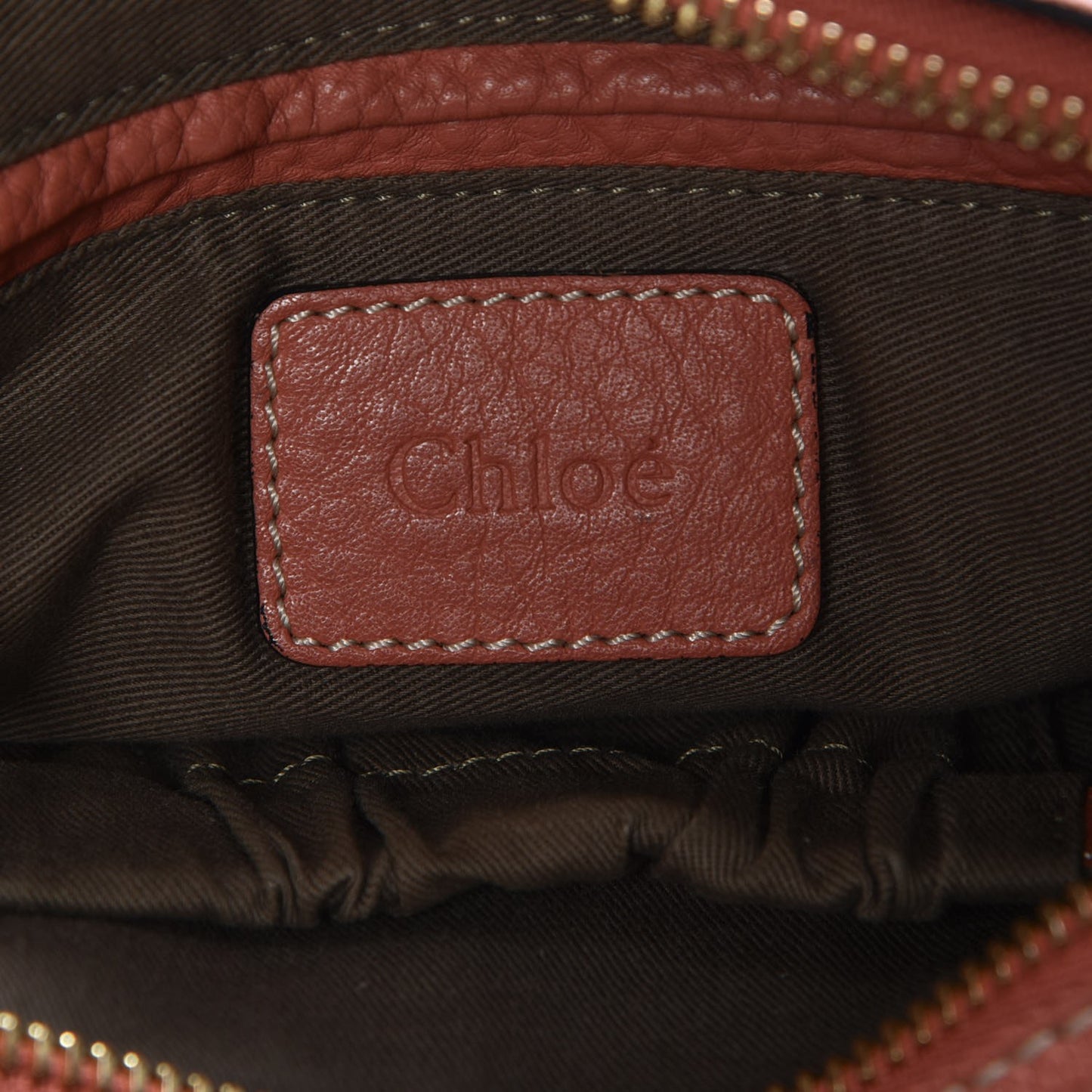 Calfskin Medium Marcie Satchel Coral
