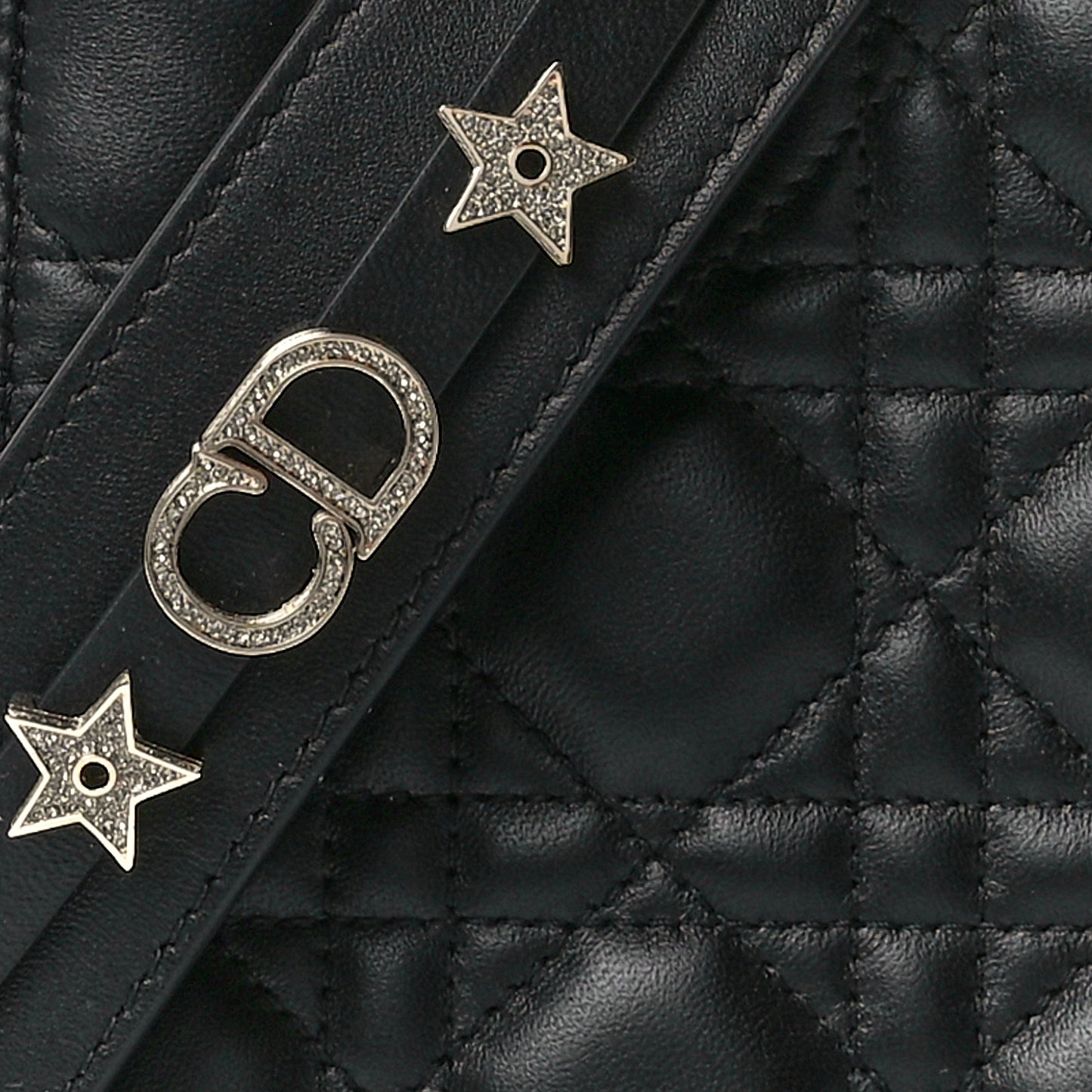 Lambskin Cannage Small My ABCDior Lady Dior Black