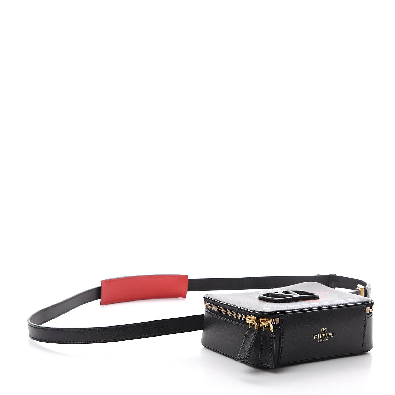 Valentino Garavani X UNDERCOVER Smooth Calfskin Graphic Print VSling Crossbody Bag Black 3 of 9