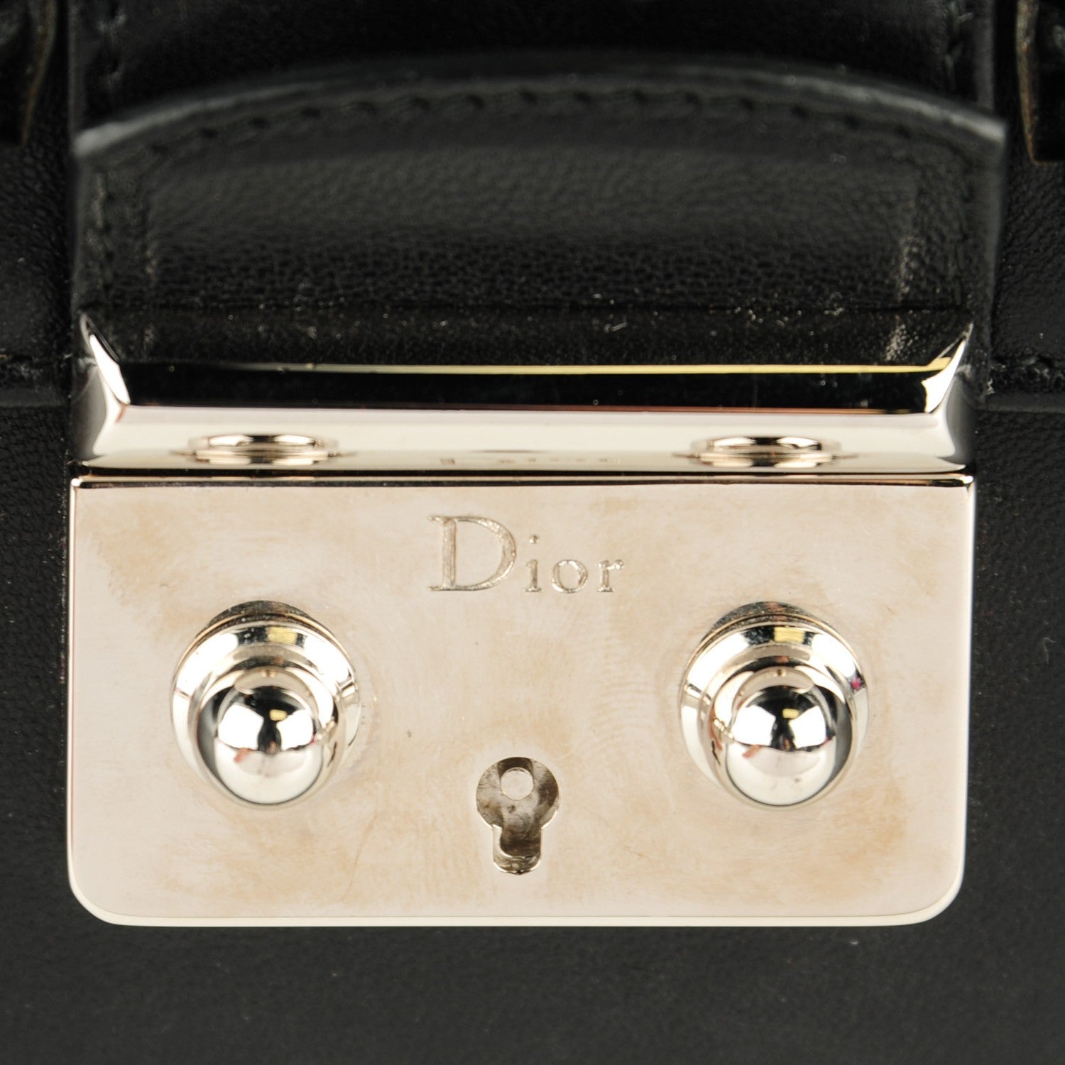 Christian Dior Matte Calfskin Cannage New Lock Bag Black 12 of 12