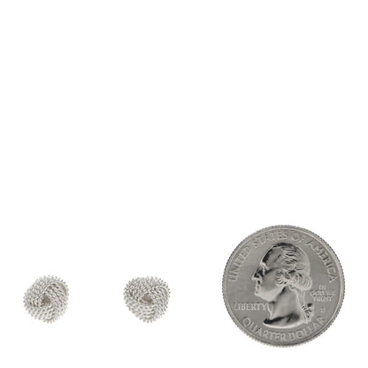 Tiffany Sterling Silver Twist Knot Earrings 2 of 5