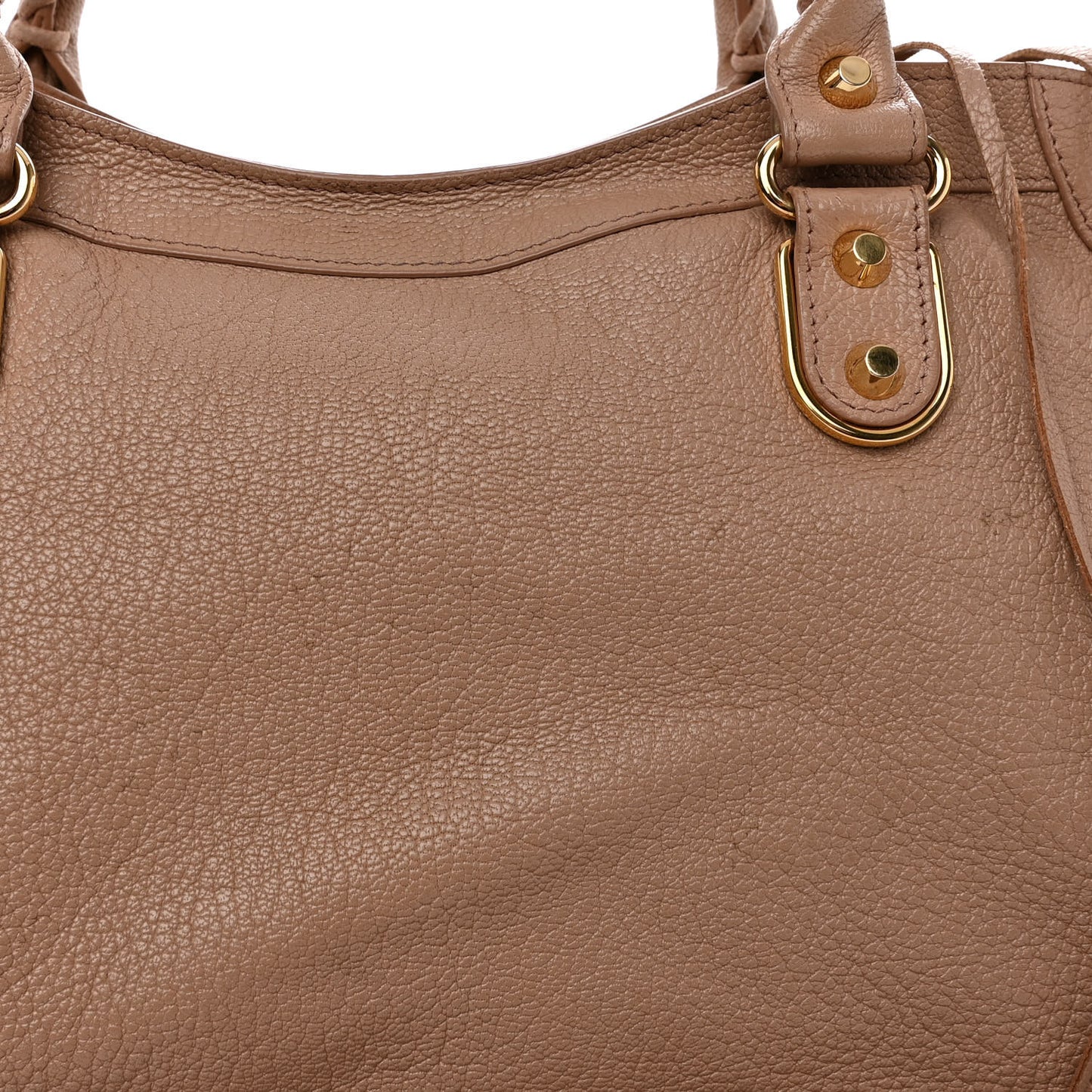 Chevre Gold Metallic Edge Hardware City Rose Des Sables